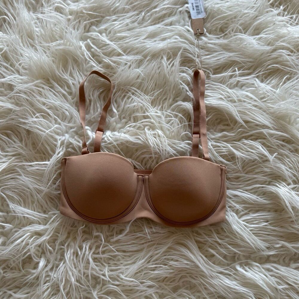 Skims Fits Everybody Strapless Bra Ochre Size 30B